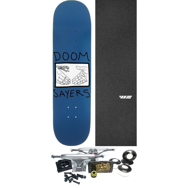 Doomsayers Club Shake Snake Blue Skateboard Deck - 8.5" x 32" - Complete Skateboard Bundle